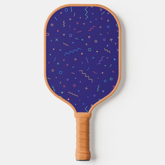 Retro Abstract neonpatroon Pickleball Paddle (Voorkant)