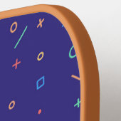 Retro Abstract neonpatroon Pickleball Paddle (Links Detail)