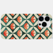 Retro Abstract Patroon iPhone / iPad hoesje (Achterkant (horizontaal))