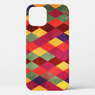 Retro Abstract:  patroonontwerp iPhone 12 Hoesje