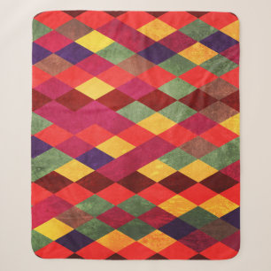 Retro Abstract: patroonontwerp Sherpa Deken