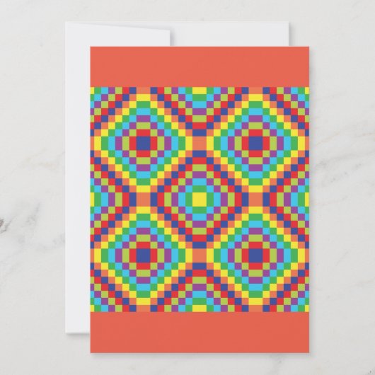 Retro Abstract Pattern Kaart (Voorkant)