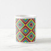 Retro Abstract Pattern Koffiemok (Center)