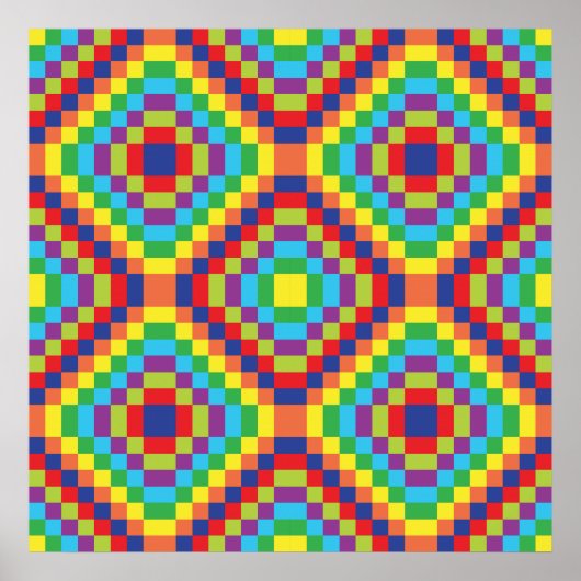 Retro Abstract Pattern Poster (Voorkant)