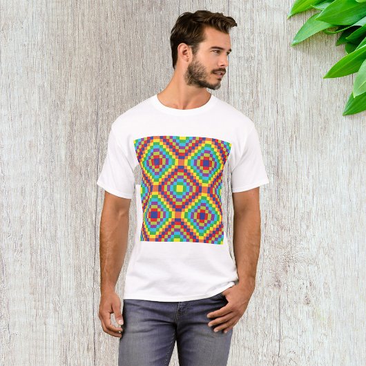 Retro Abstract Pattern T-shirt