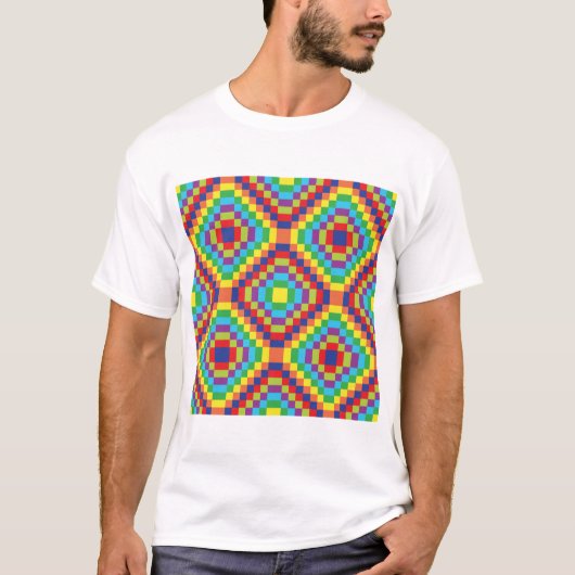 Retro Abstract Pattern T-shirt (Voorkant)