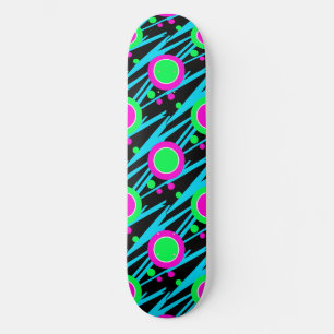 Retro Abstract poka Dot Pattern Skateboard