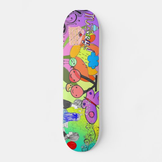 Retro Abstract skateboard (Voorkant)