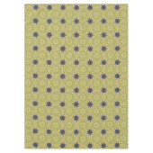 Retro Abstract zwart-gele bloemen Tafelkleed (Voorkant)