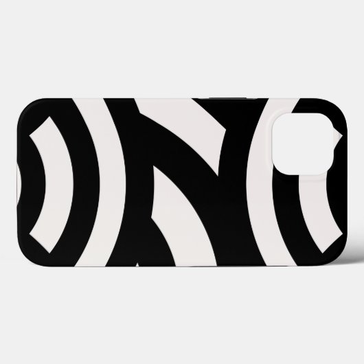 Retro Abstracte Arches Lines Black White Case-Mate iPhone Case (Achterkant (horizontaal))