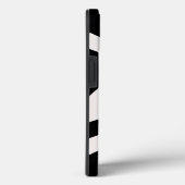 Retro  Abstracte Arches Lines Black White Case-Mate iPhone Case (Achterkant / Rechts)
