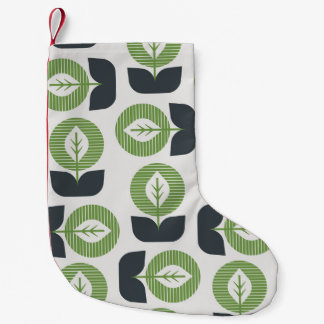 Retro Abstracte bladeren: naadloze  stijl Kleine Kerstsok