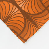 Retro Abstracte Fleece Blanket (Hoek)