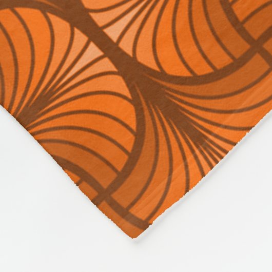 Retro Abstracte Fleece Blanket (Hoek)