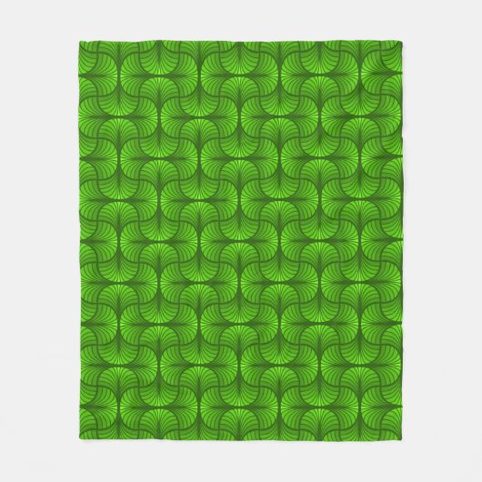 Retro Abstracte Fleece Blanket Deken (Voorkant)