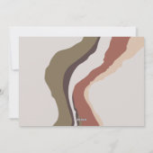 Retro Abstracte foto Kerstmis Feestdagenkaart (Achterkant)