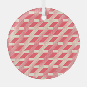Retro Abstracte geometrische, trappen. Glas Ornament