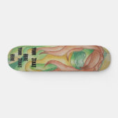 retro - abstracte groene straatstijl skateboard (Horizontaal)