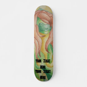 retro - abstracte groene straatstijl skateboard