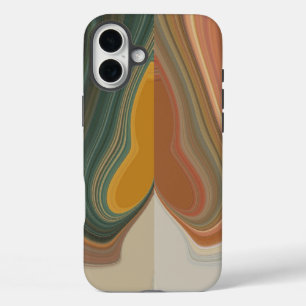Retro Abstracte kunstdruk iPhone 16 Plus Hoesje