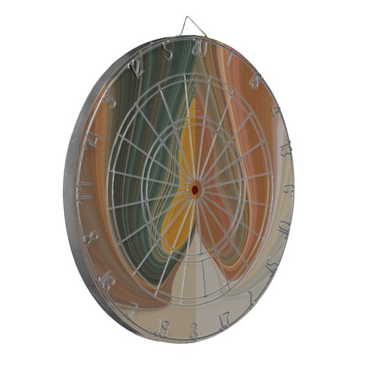 Retro Abstracte kunstdruk Dartbord (Voorkant Links)