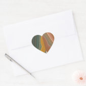 Retro Abstracte kunstdruk Hart Sticker (Envelop)