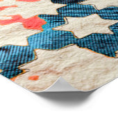 retro  abstracte lappendeken achtergrondinformatie poster (Hoek)