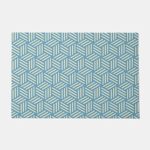 Retro Abstracte optische illusie kubussen patroon Deurmat