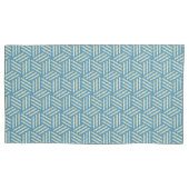 Retro Abstracte optische illusie kubussen patroon  Kussensloop (Voorkant-Links)