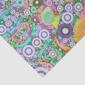 Retro Abstracte Patroon van de Cirkel Tissuepapier (Detail)