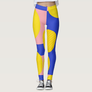 Retro Abstracte Penseelstreek (13) Leggings