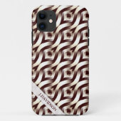 Retro Abstrait Textile Motif iPhone 5 Coque (Dos)