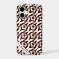 Retro Abstrait Textile Motif iPhone 5 Coque