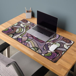 Retro Abstrait violet violet mosaïque Motif d'art