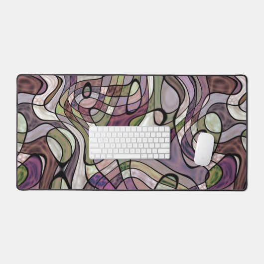 Retro Abstrait violet violet mosaïque Motif d'art (Clavier et souris)