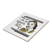 Retro Abuela Gits Tegeltje (Zijkant)