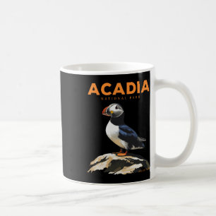 Retro Acadia Nationaal Park Atlantische Papegaaidu Koffiemok