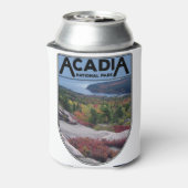 Retro Acadia National Park Maine Island Blikjeskoeler (Blikje Achterkant)