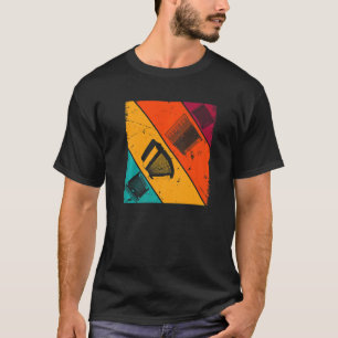 Retro accordeonmusicus harmonica accordeonist t-shirt