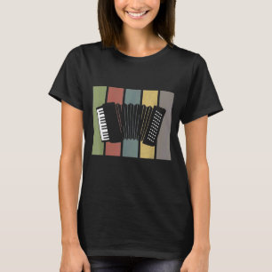 Retro Accordion Musical Instrument Accordionist T-shirt