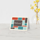 Rétro Accueil de l'employé sur la carte d'équipe (Fleur jaune)