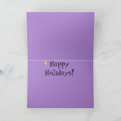 Retro Accueil pour les Fêtes Carte de Noël (Intérieur)