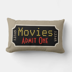 Retro Accueil Théâtre Movie Billets cinéma Coussin