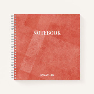 Retro achtergrond monogram naam notitieboek