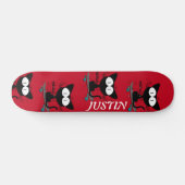  retro acrobatische katten Gang Skateboard (Horizontaal)