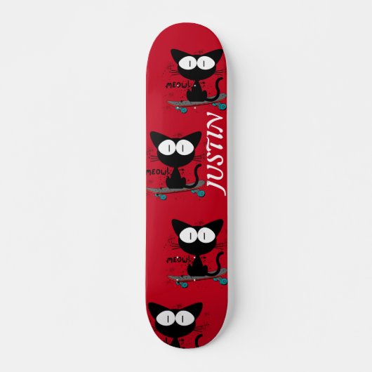  retro acrobatische katten Gang Skateboard (Voorkant)