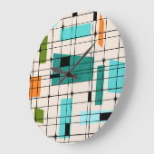 Retro Acryl van de Muur Starbursts Klok van het (Hoek)