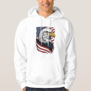 Retro Adelaar Amerikaanse Vlag Patriottisch Shirt