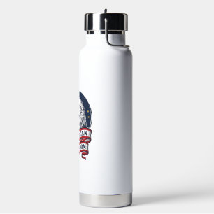 Retro Adelaar Patriottisch Lint Vector T-shirt Ont Waterfles