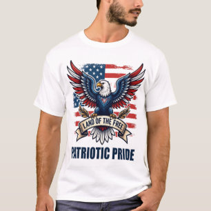 Retro Adelaar Patriottische Trots T-Shirt